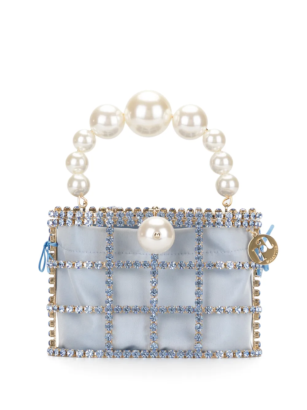 

Rosantica Hollie embellished cage tote bag - Blue