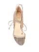 Francesco Russo snakeskin-effect ankle-tie sandals