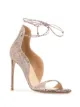 Image 2 of Francesco Russo snakeskin-effect ankle-tie sandals