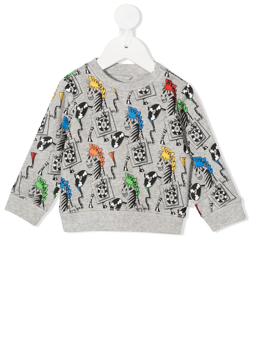 фото Stella mccartney kids толстовка zebra dj с круглым вырезом