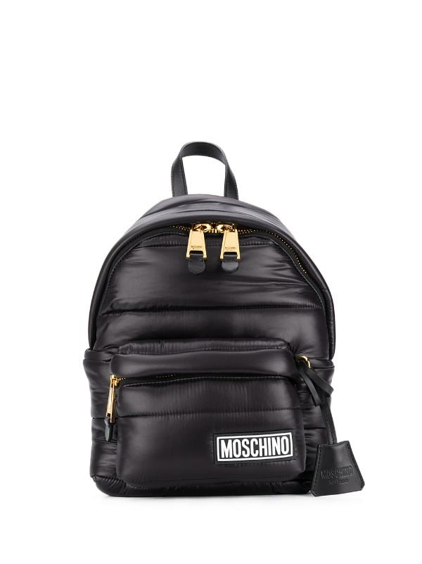 moschino logo backpack