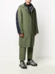 Sacai mixed-panels oversized coat