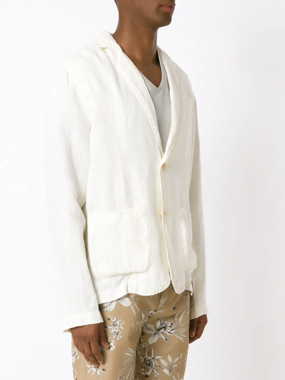 Osklen Single-breasted Linen Blazer - White 