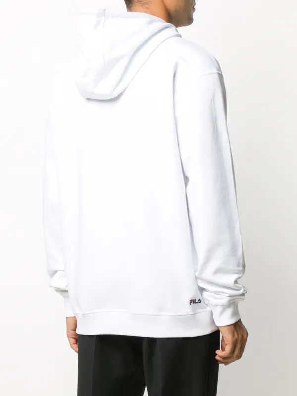 fila logo white hoodie