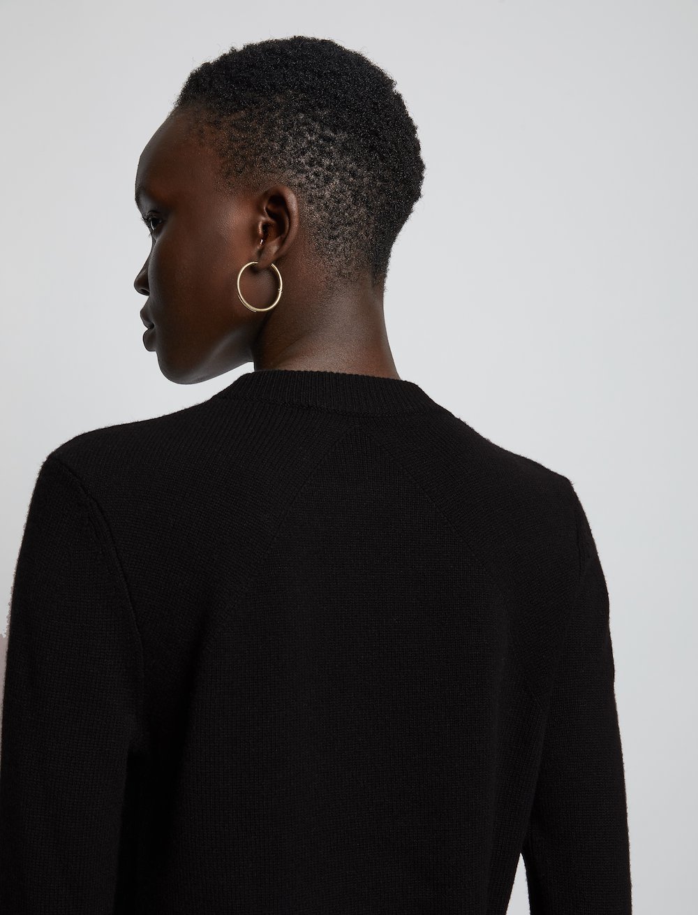 Eco Cashmere Sweater in black Proenza Schouler