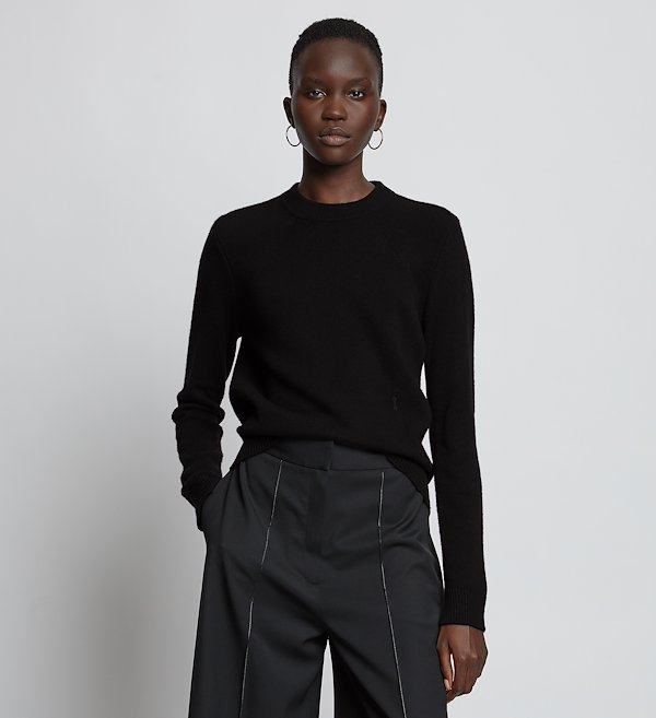 Eco Cashmere Sweater in black Proenza Schouler