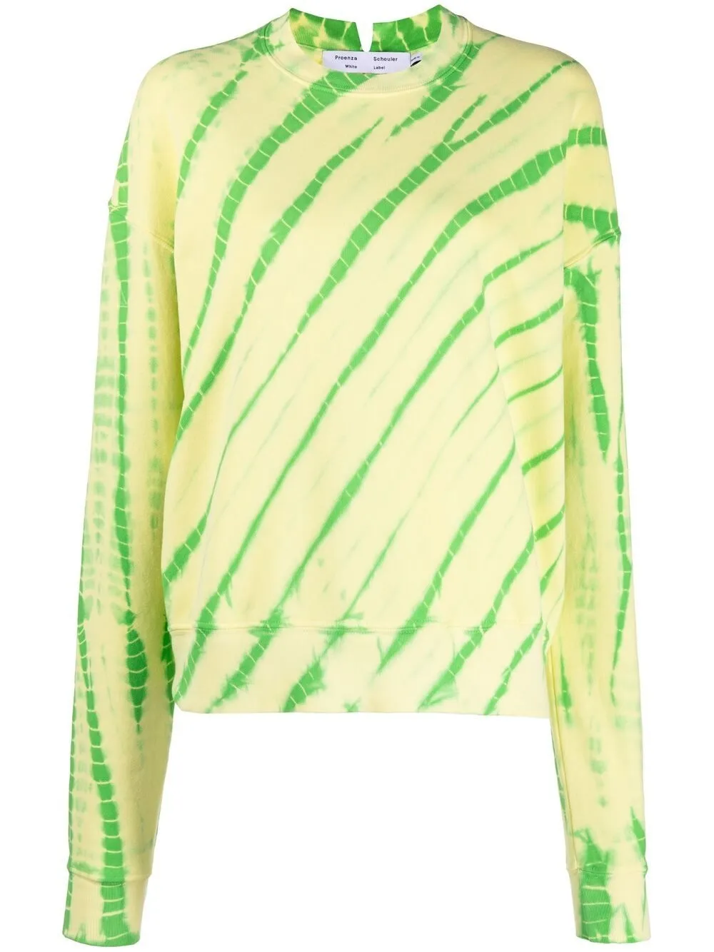 

Proenza Schouler White Label camisa con estampado tie-dye - 10581 OLIVE GREEN/PALE YELLOW