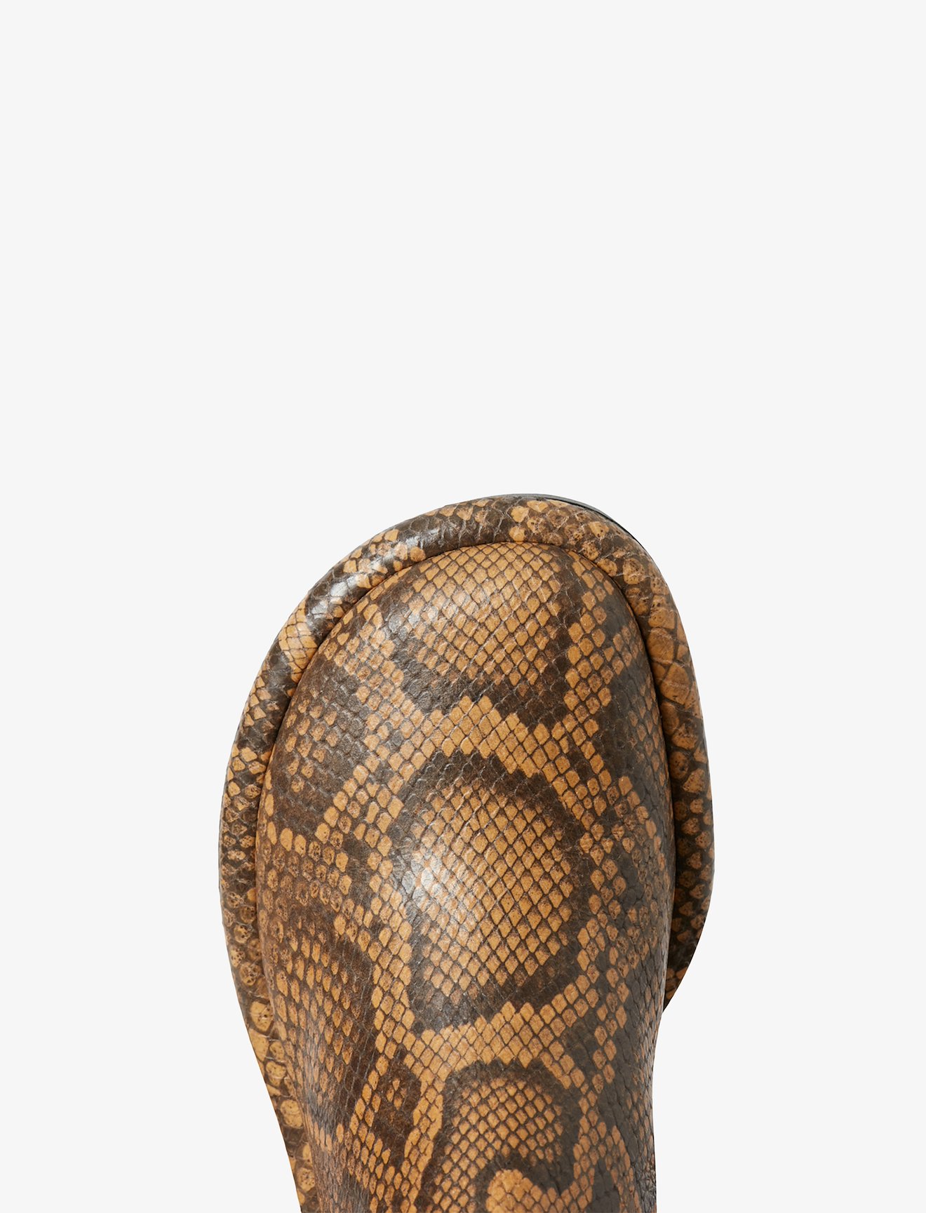 Embossed Python Pipe Ankle Boots #3