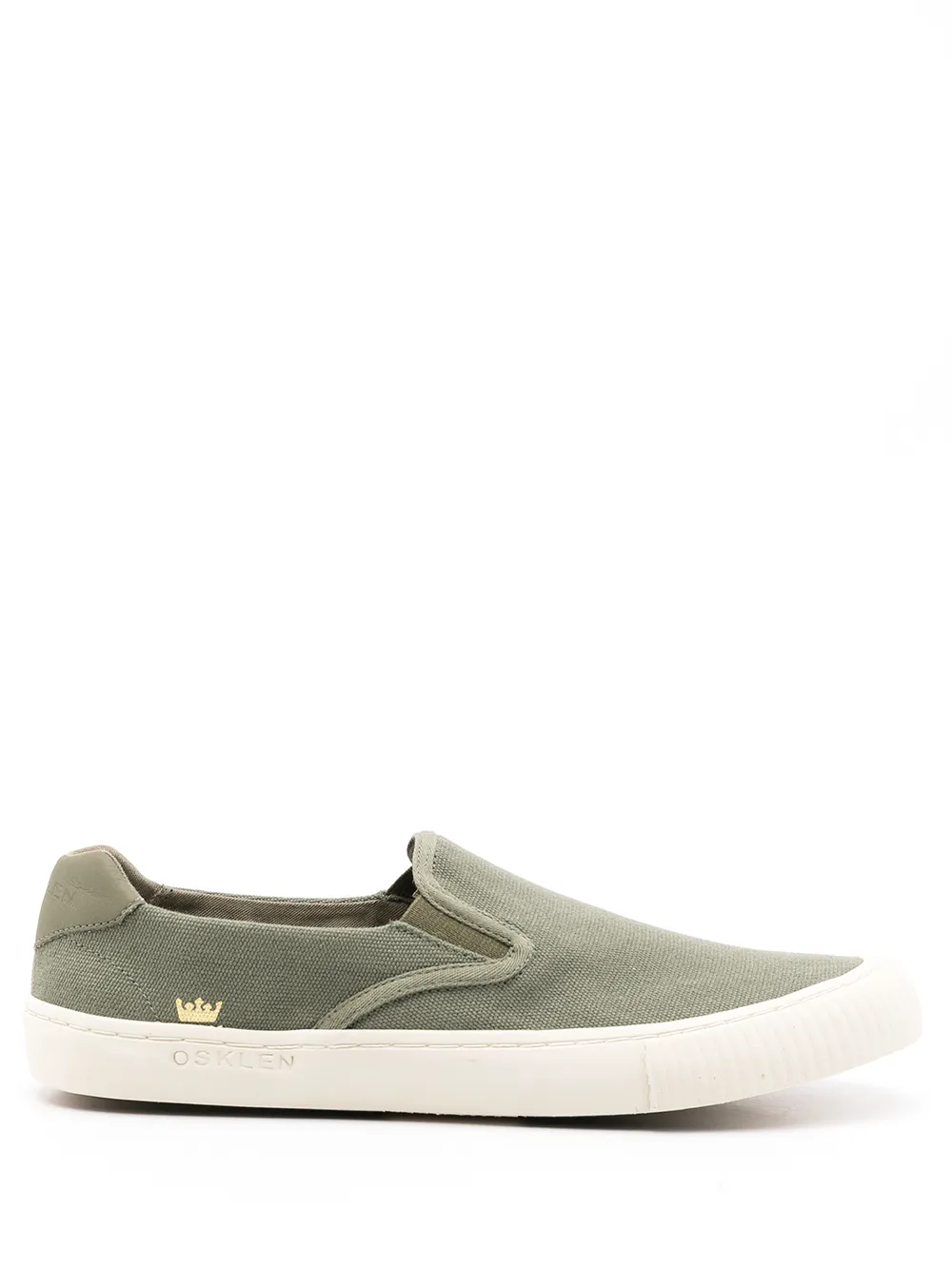 

Osklen canvas slip-on sneakers - Green