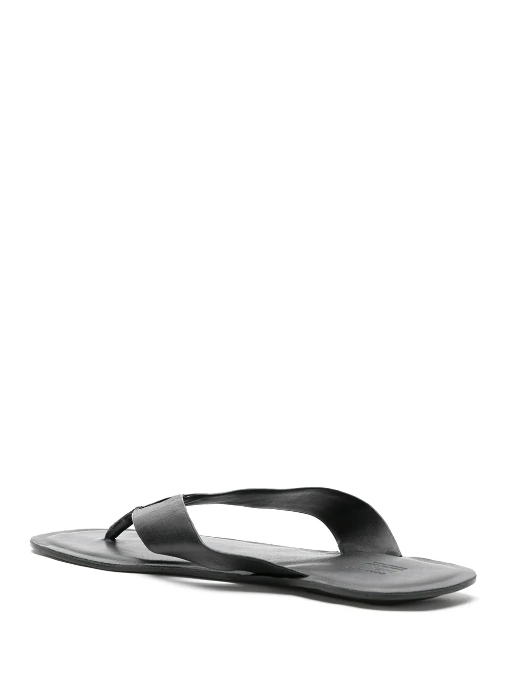  Osklen Leather E-basics Flip Flops - Black 