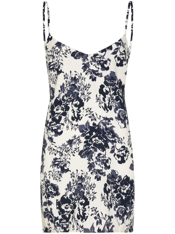 floral print slip dress