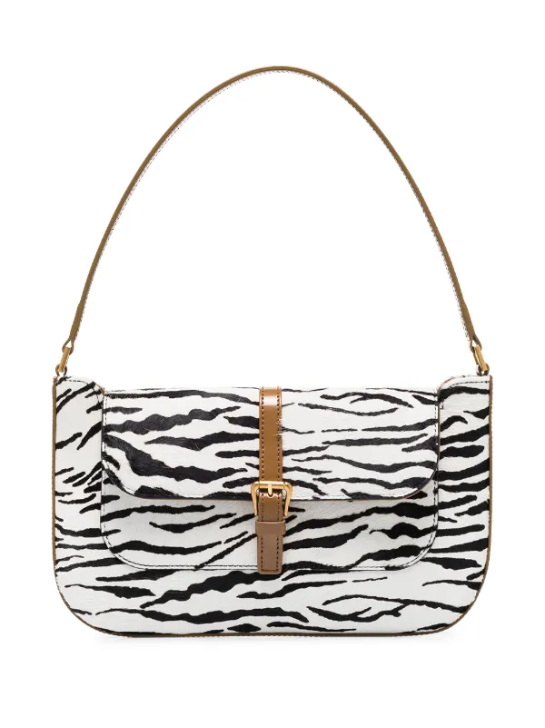 zebra print shoulder bag