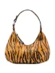 Image 1 of BY FAR Amber tiger-print shoulder bag