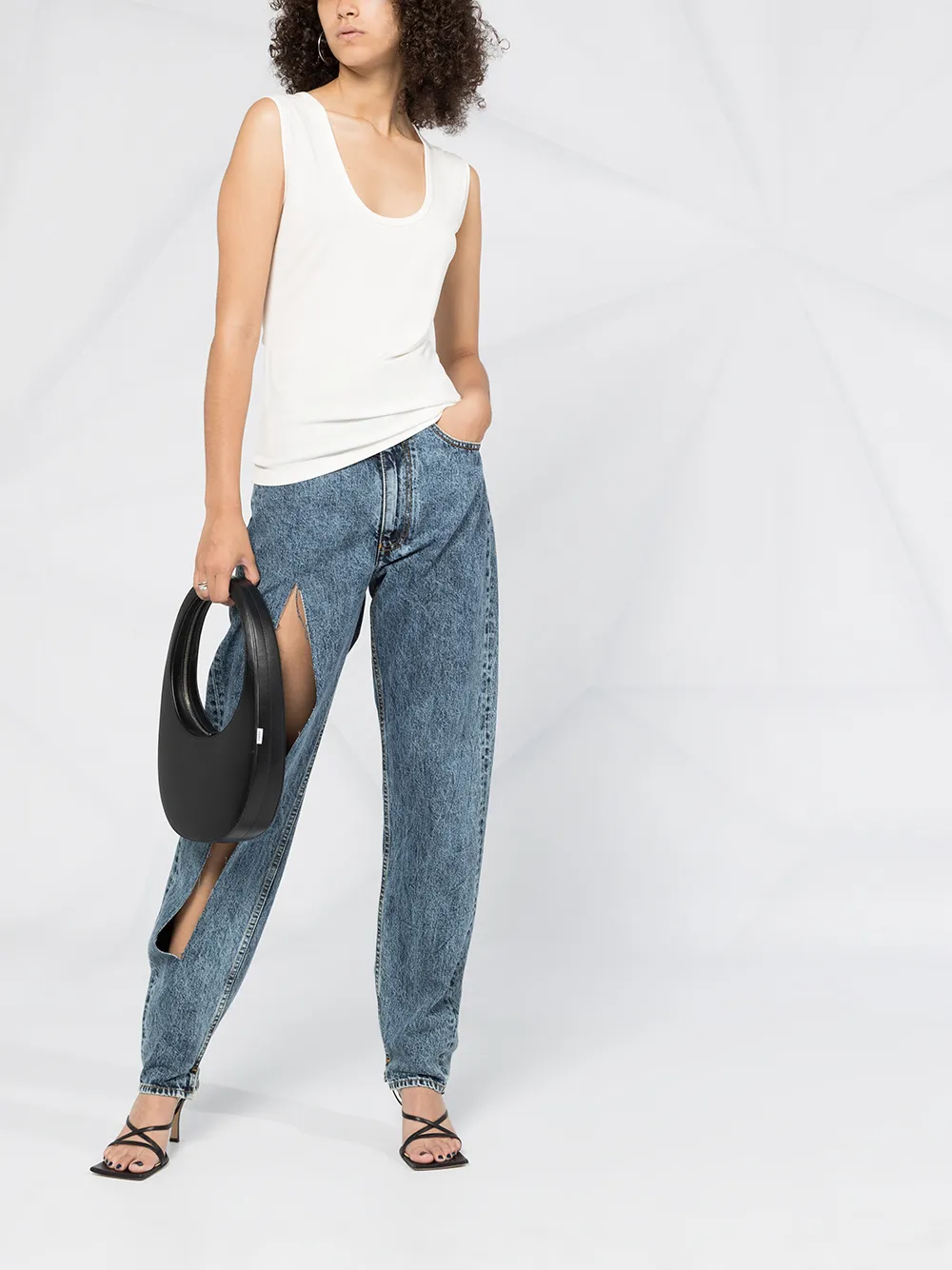 Helmut Lang twist strap vest | Vests & Tank Tops | Image 2