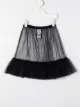Image 2 of Il Gufo sheer panel ruffle hem skirt