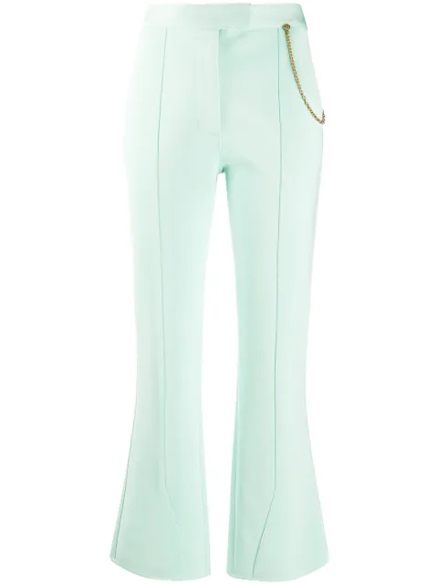 Givenchy chain-detail flared trousers