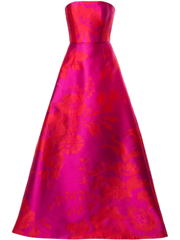 carolina herrera pink gown