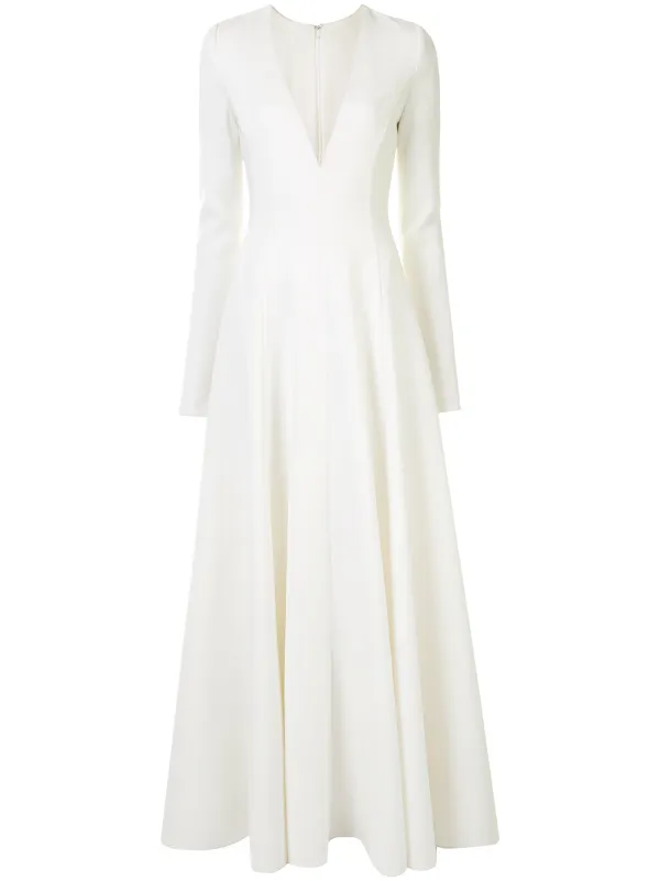 carolina herrera white gown