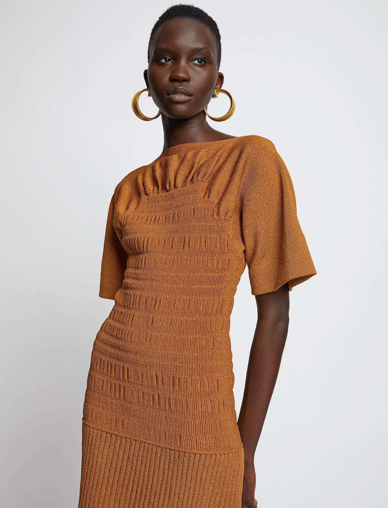 Smocked Knit Dress #3