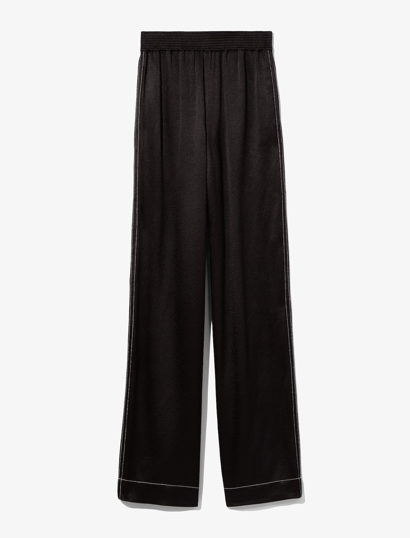 Dobby Crepe Pajama Pants in black | Proenza Schouler