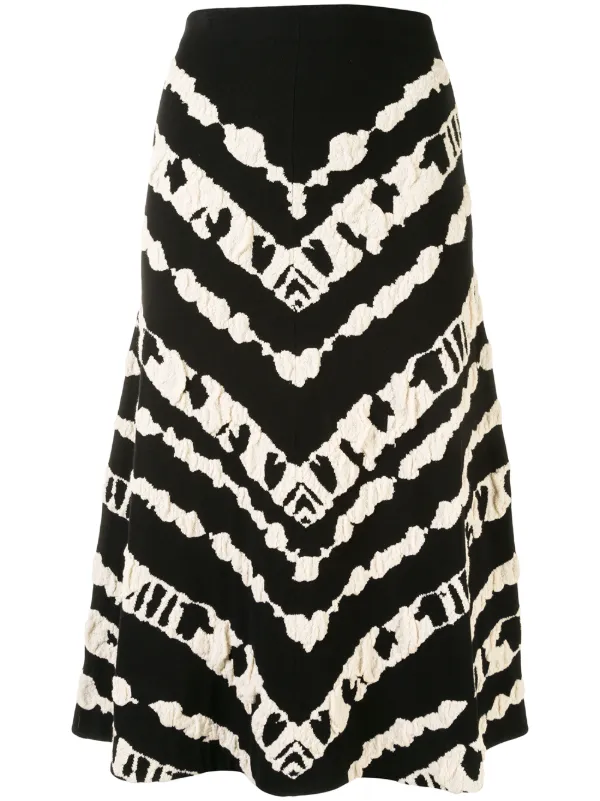 jacquard-patterned skirt