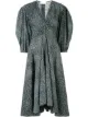 Image 1 of Proenza Schouler White Label exaggerated sleeve fitted dress