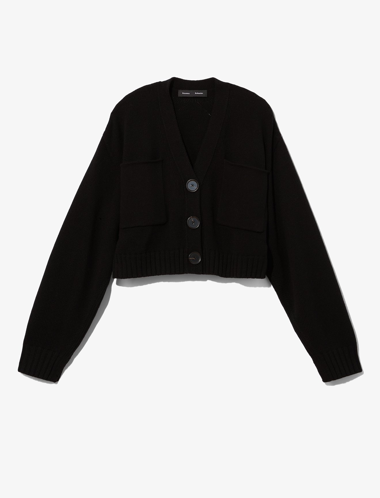 Eco Cashmere Cardigan in black | Proenza Schouler