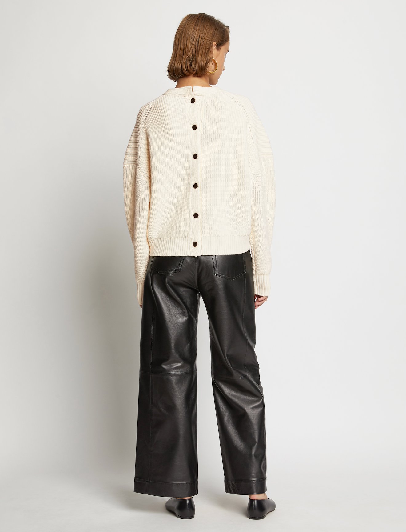 Knit Cardigan with Button Back #3