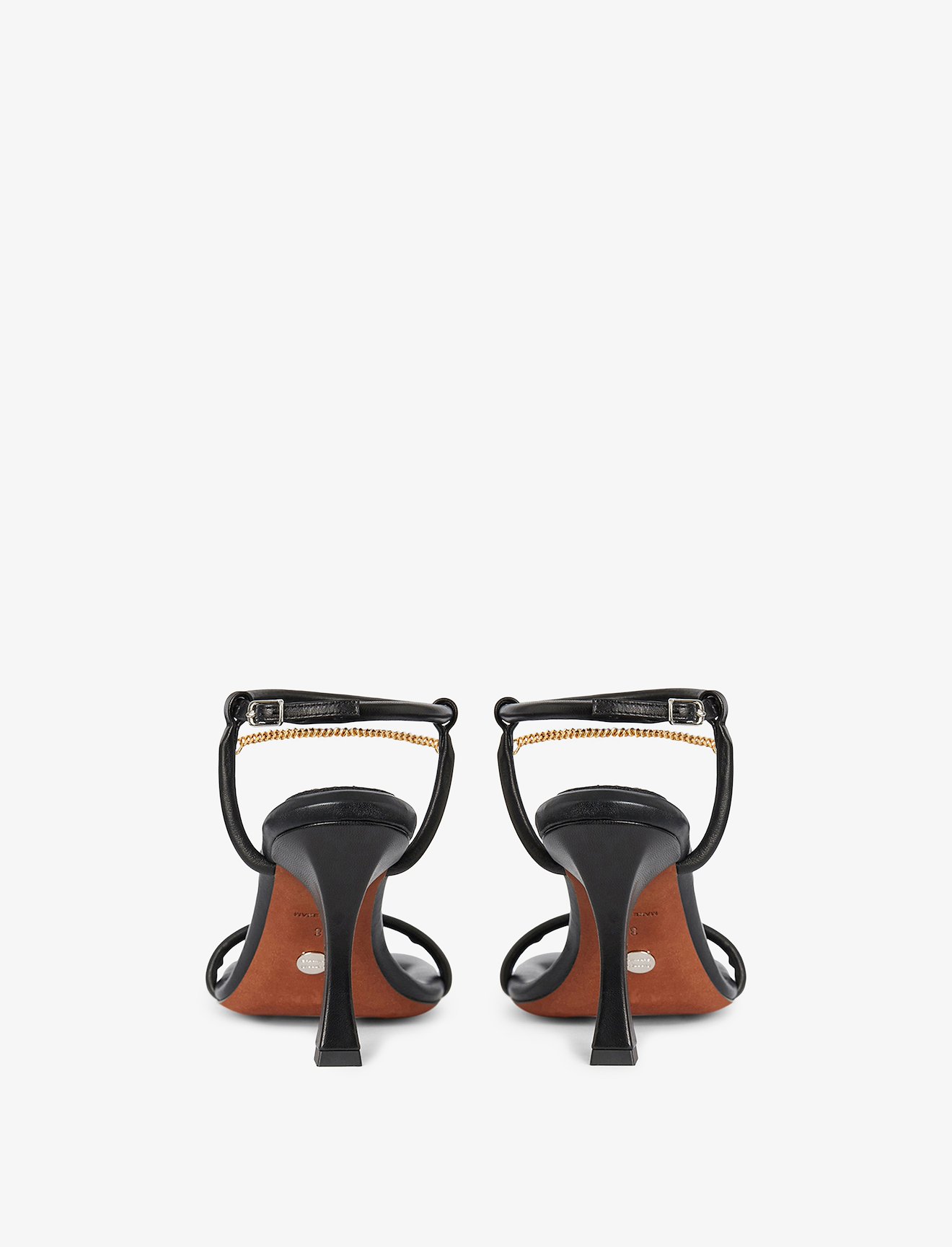 Square Padded Chain Sandals - 90mm #2