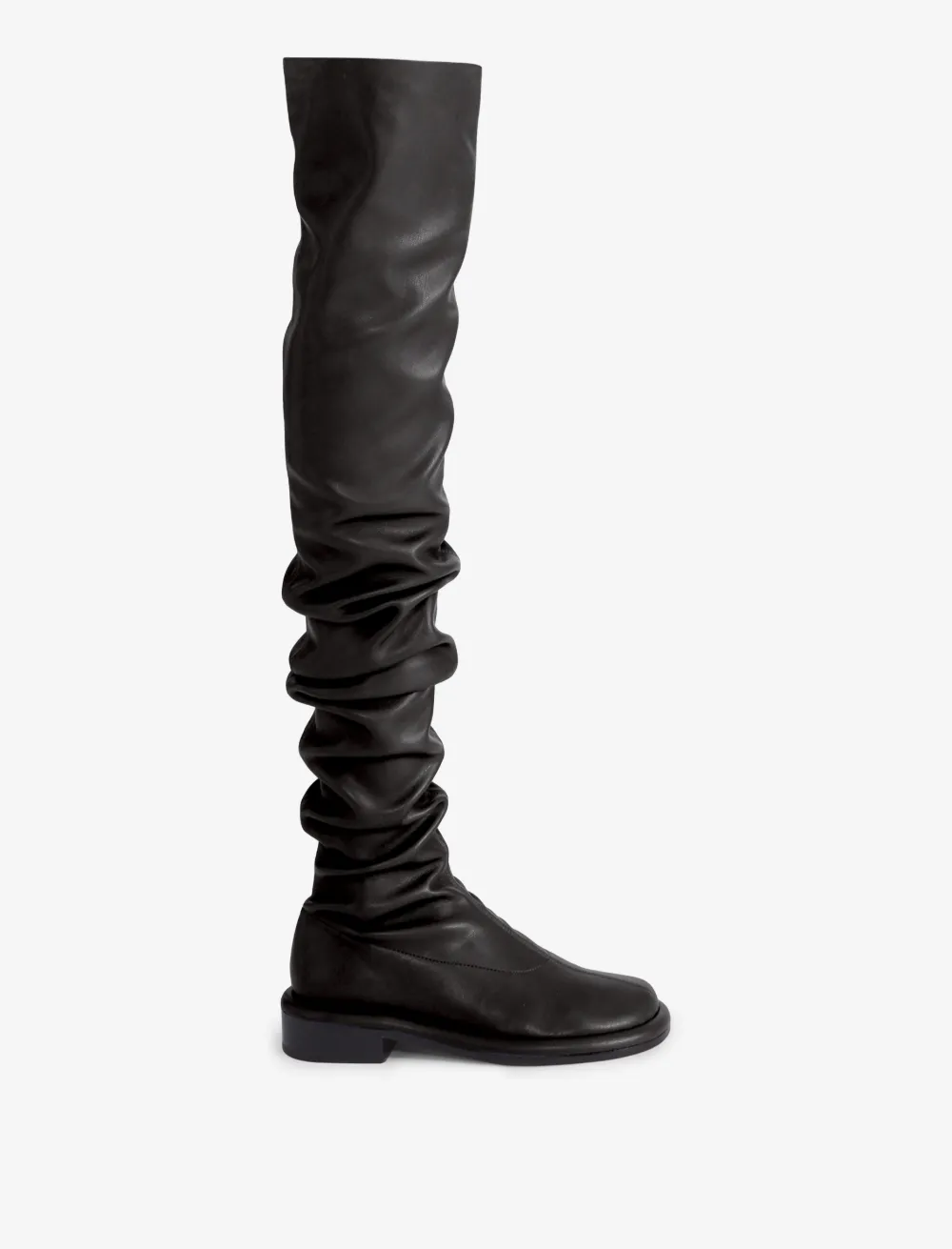Image of Proenza Schouler Pipe Ruched Over The Knee Boots  black