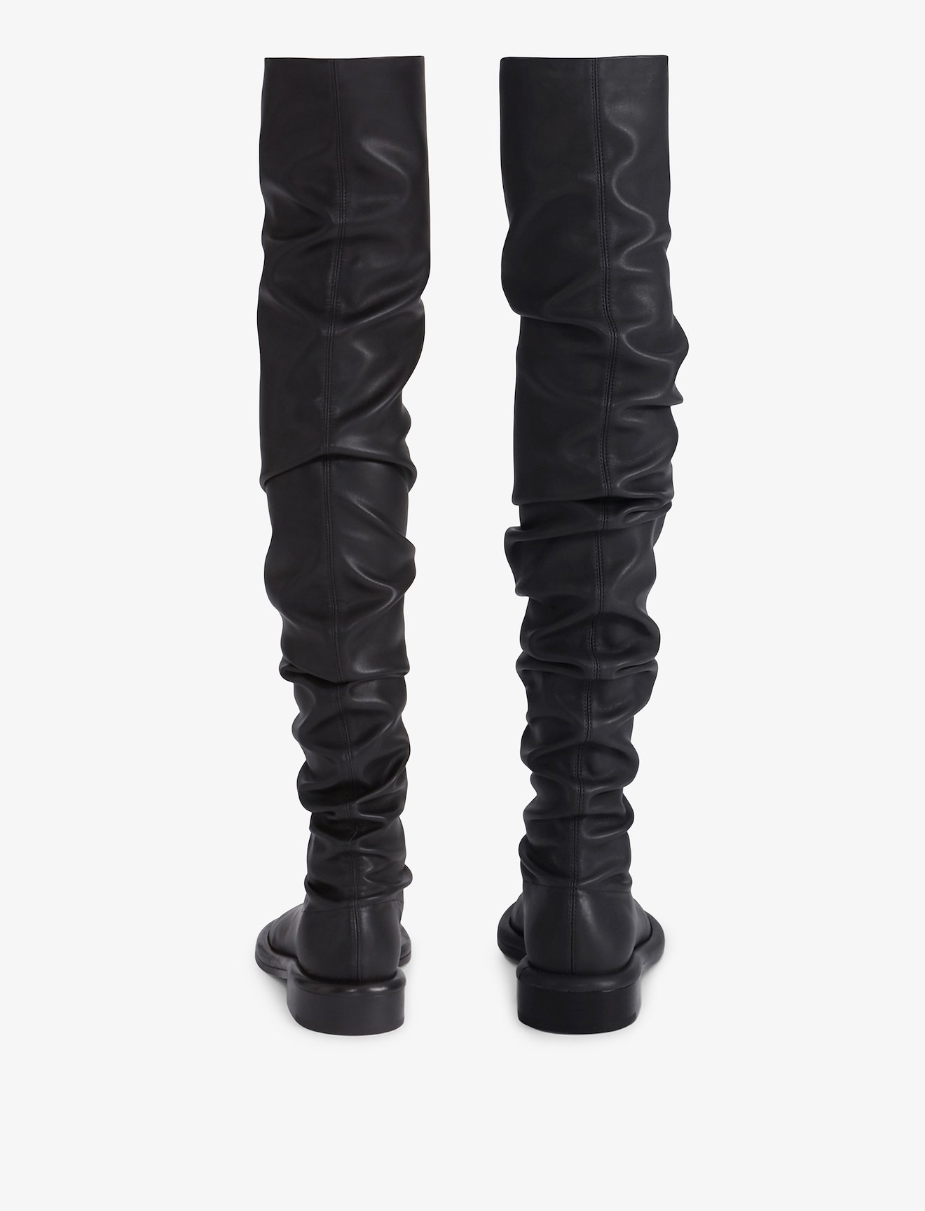 Pipe Ruched Over The Knee Boots in black | Proenza Schouler