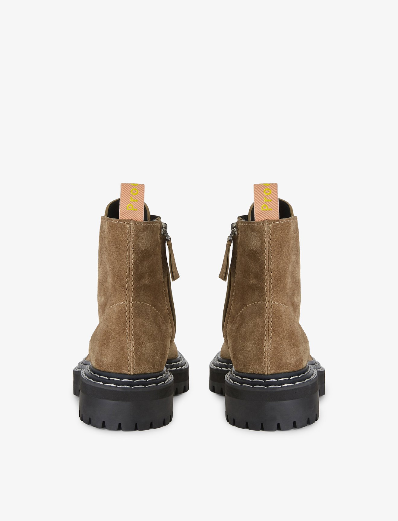 Suede Lug Sole Combat Boots #2