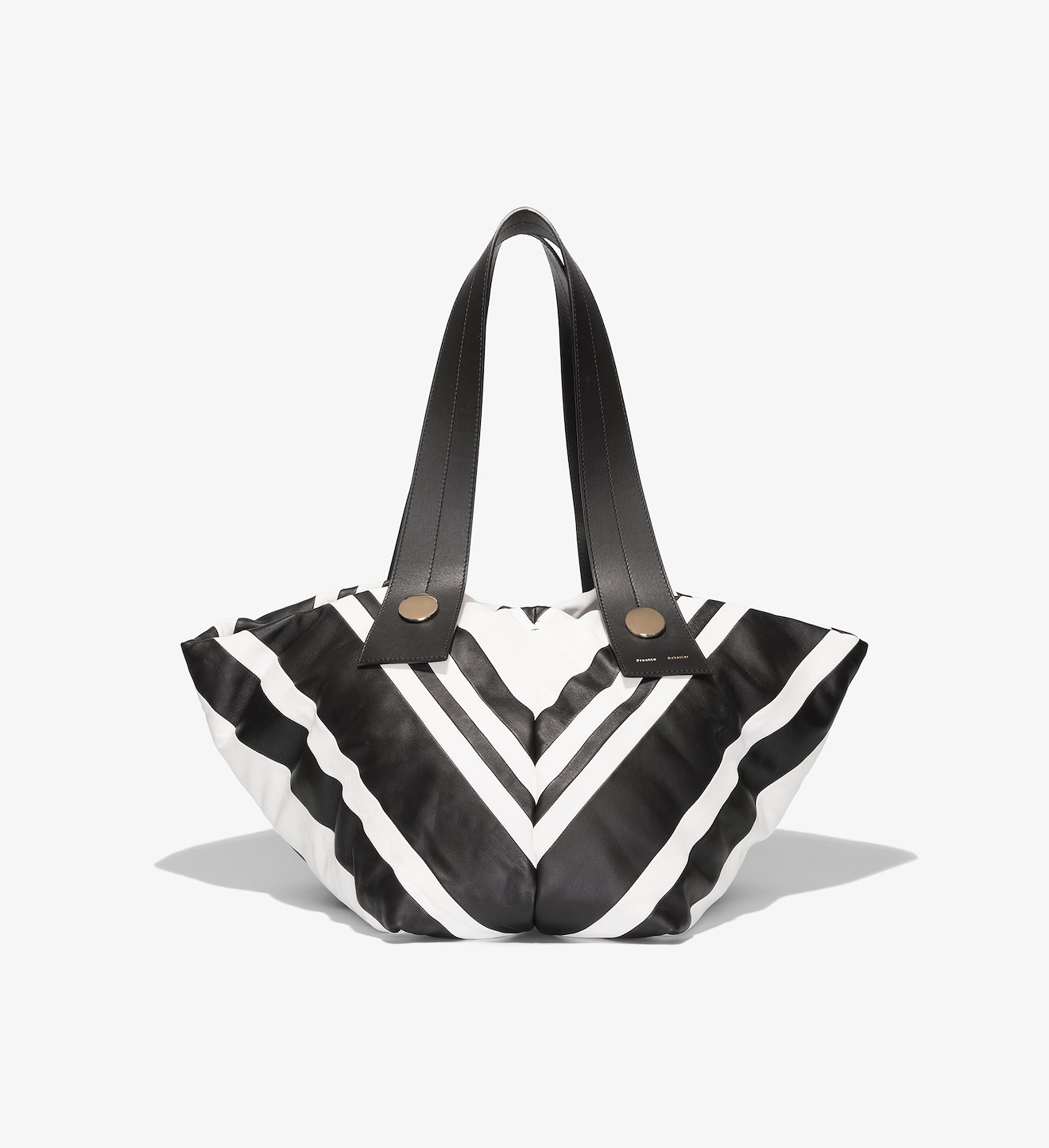 Large Stripe Puffy Tobo Tote
