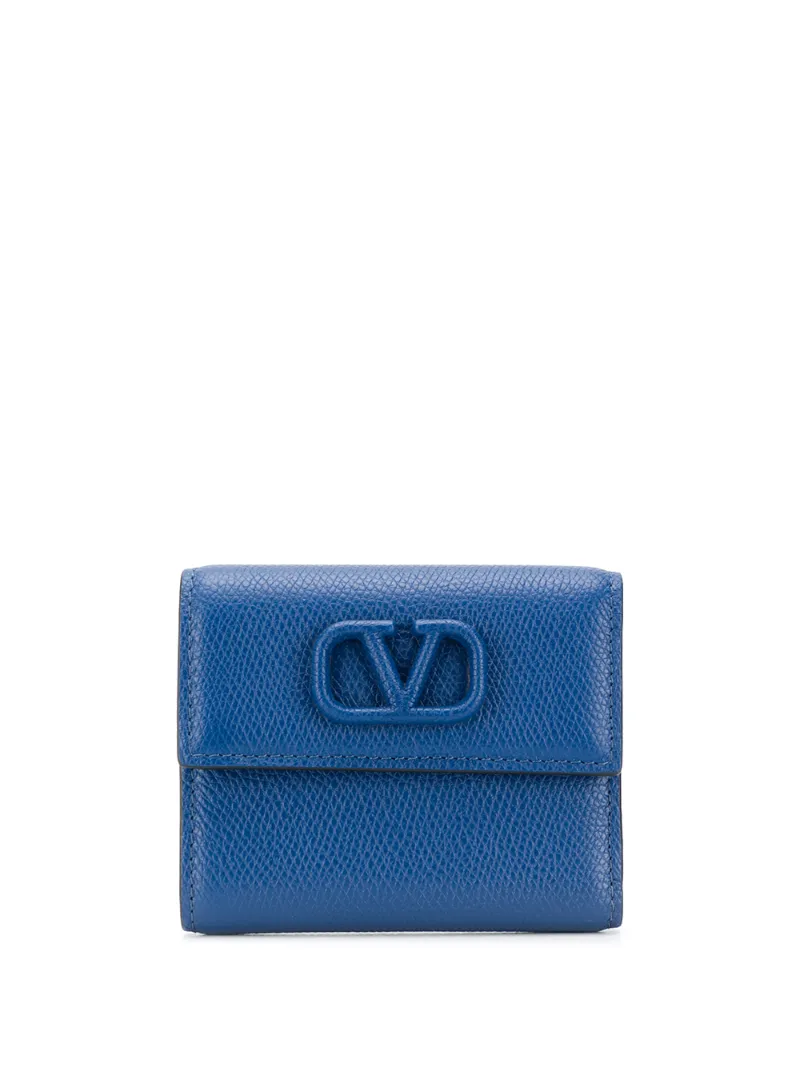 Click to view more detailed imagery on our partner's website Valentino Garavani Small Vsling Wallet In Blue