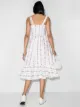 Reformation Manet ruffled floral-print linen midi dress