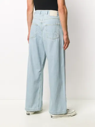 high-waisted wide leg jeans展示图