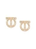 Ferragamo Gancini-motif earrings - Gold