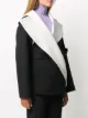 Issey Miyake contrast collar coat
