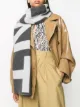 Image 2 of Isabel Marant logo print knitted scarf