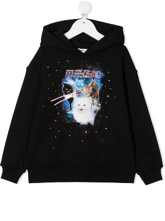 laser cat hoodie