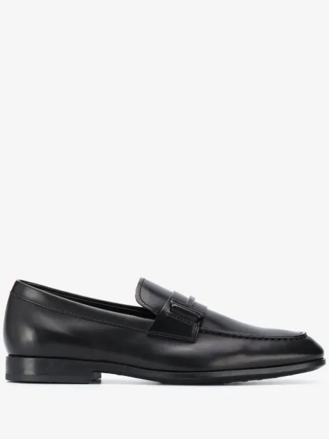 Tod's single T leather loafers