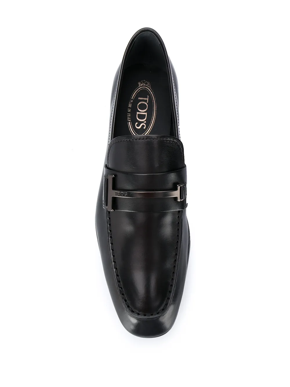 TOD'S SINGLE T LEATHER LOAFERS
