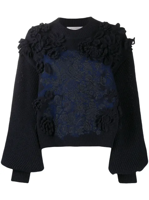 Valentino Garavani — embroidered wool jumper