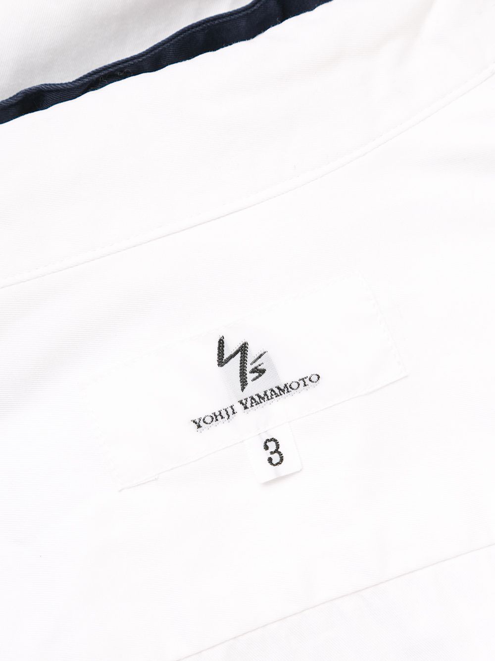 фото Yohji yamamoto pre-owned рубашка с контрастной отделкой