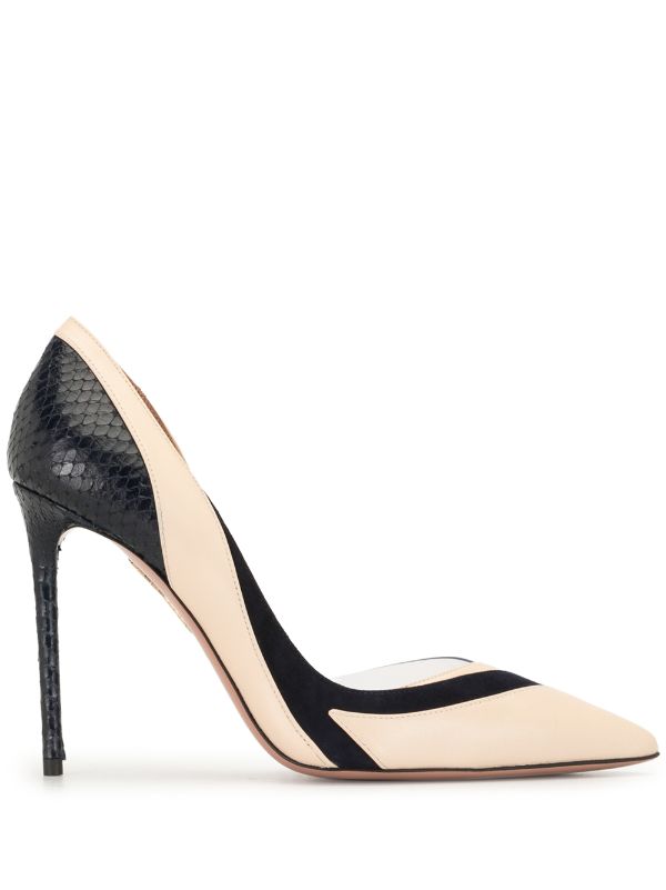 aquazzura suede pumps