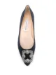 Manolo Blahnik embellished buckle ballerinas