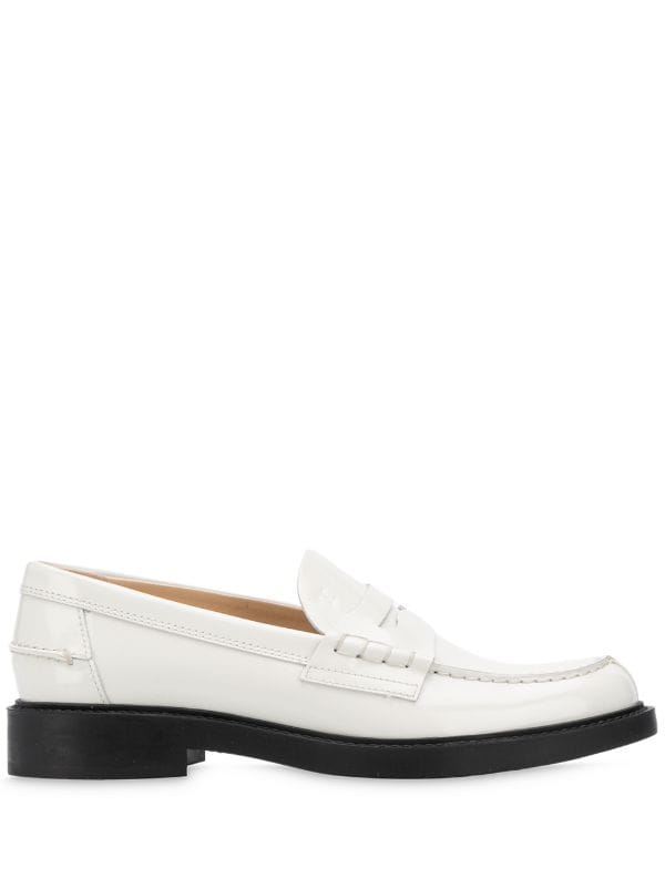 white tods loafers