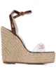 Image 1 of Sophia Webster Dina gem-embellished wedge sandals