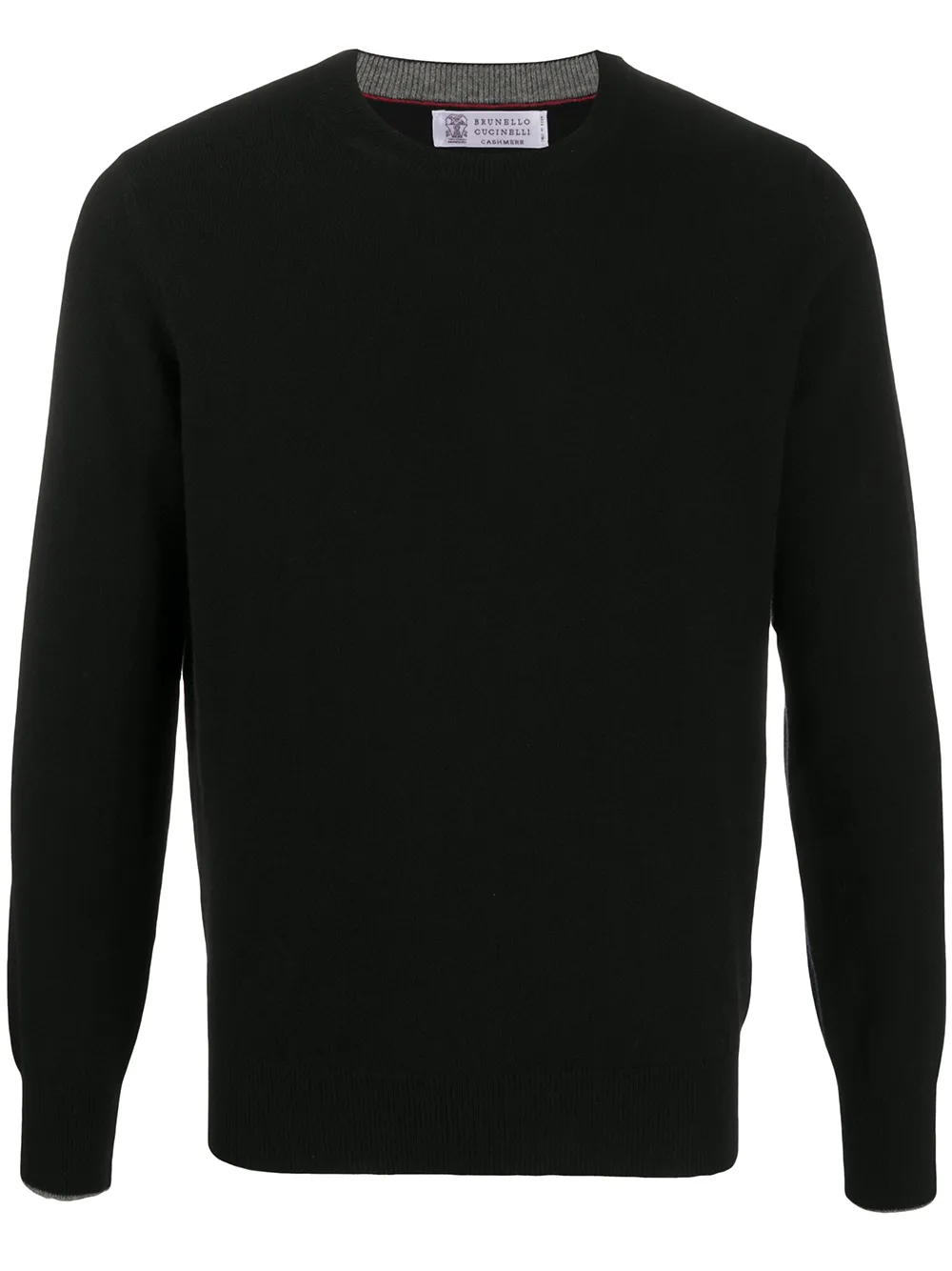 

Brunello Cucinelli crew neck cashmere jumper - Black