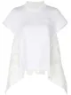 Image 1 of Sacai lace panel T-shirt